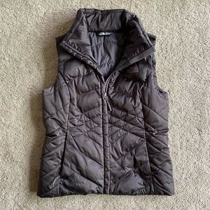 EUC The North Face - Down Vest - Women’s Small - Slate Grey